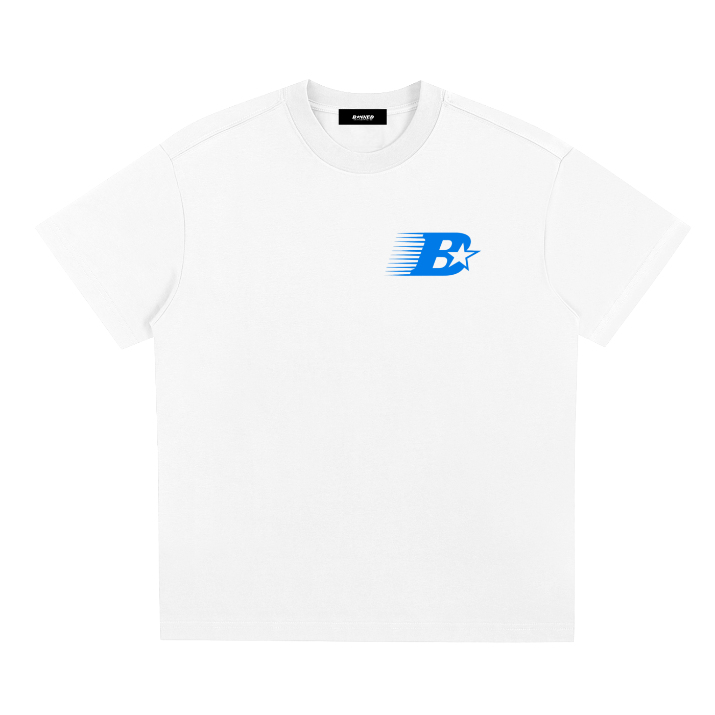 B LOGO TEE - BLUE