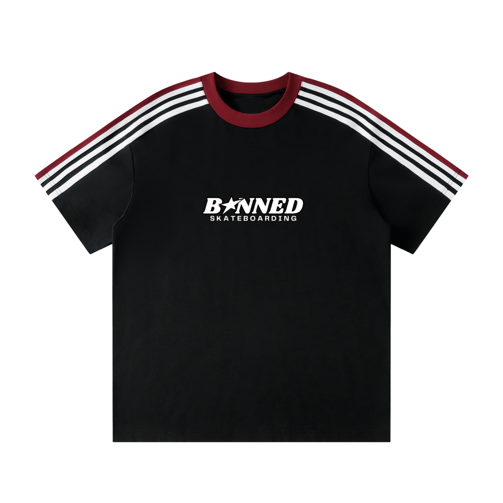 Unisex Colorblock Striped T-Shirt