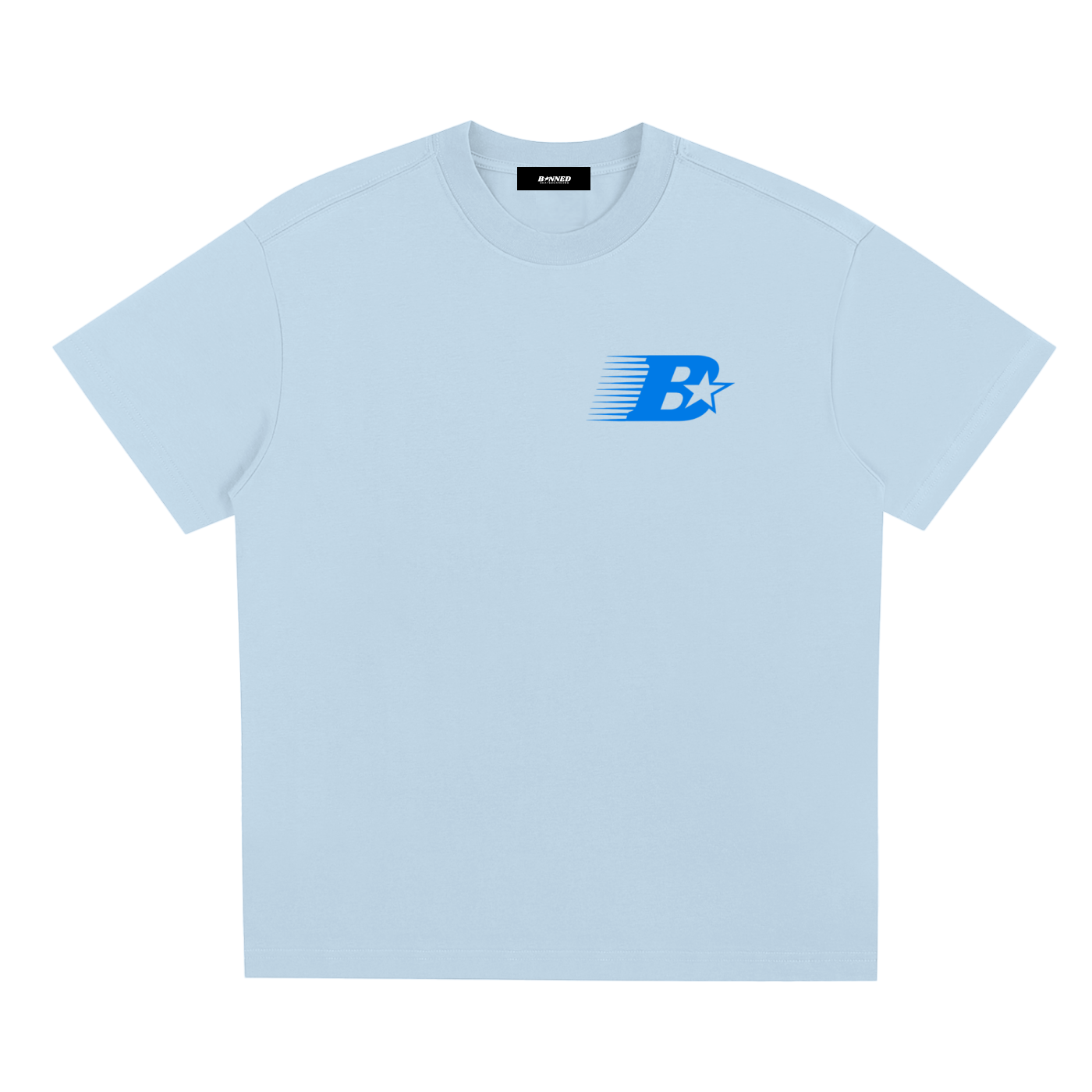 B LOGO TEE - BLUE