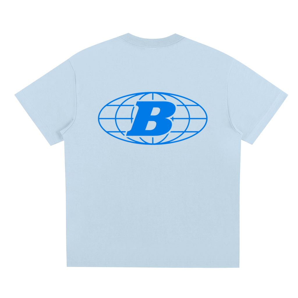 B LOGO TEE - BLUE