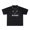 Striped V-Neck Soccer Jersey
