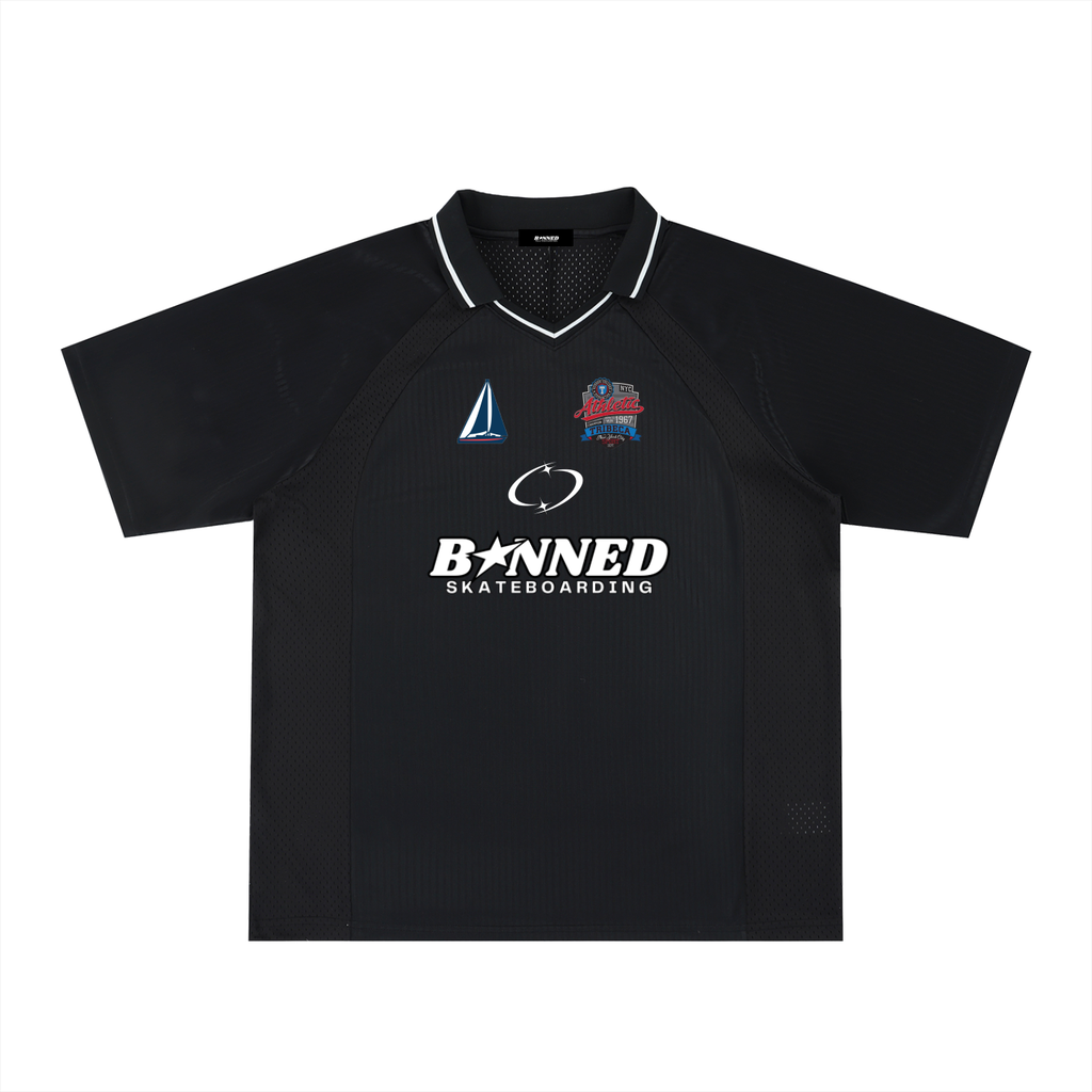 BXNNED FROM SOCCER JERSEY