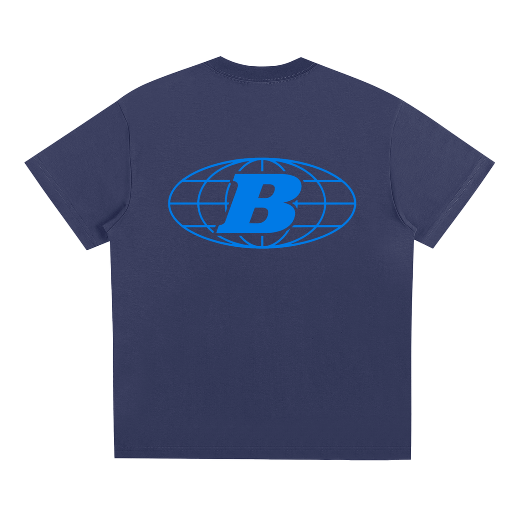 B LOGO TEE - BLUE