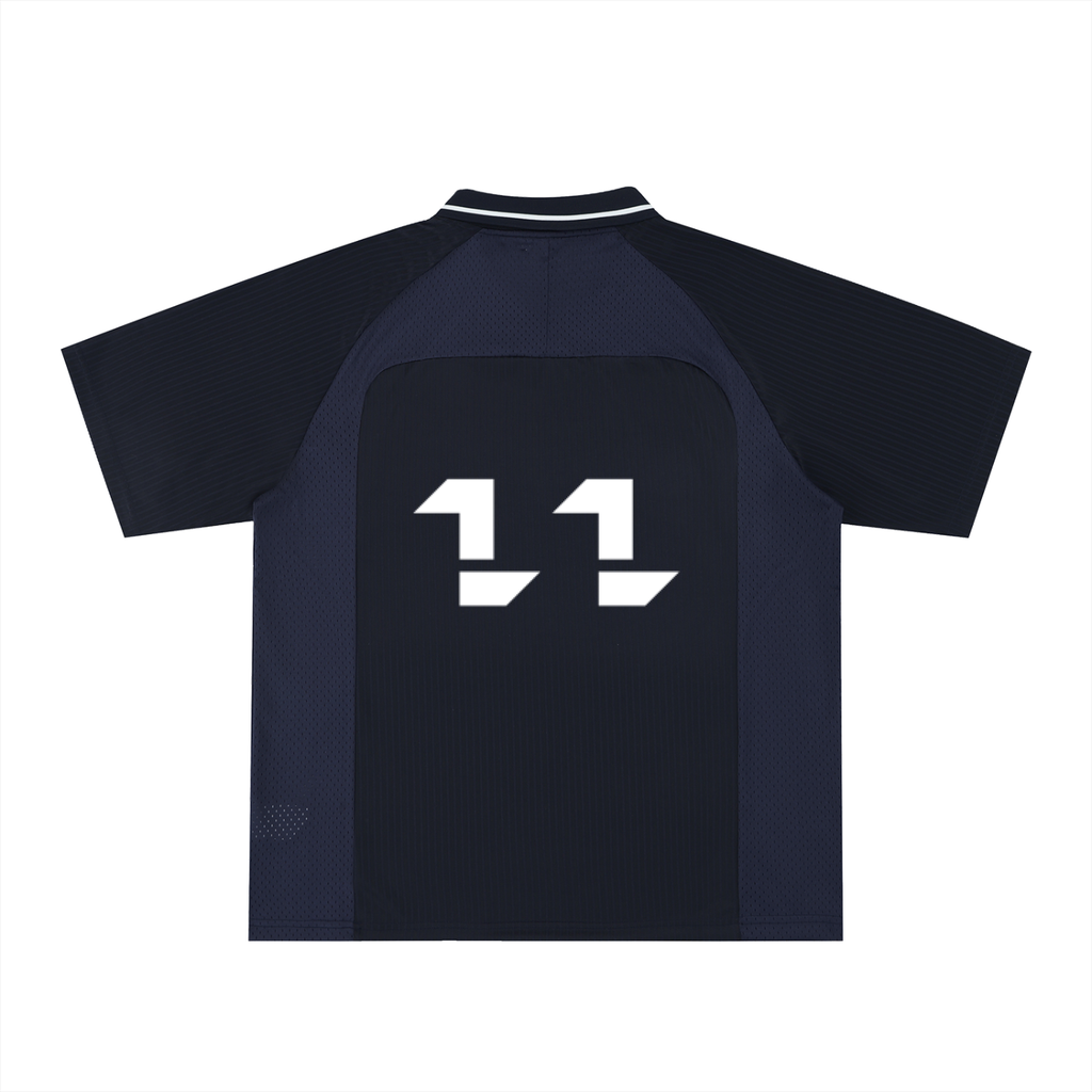 Striped V-Neck Soccer Jersey