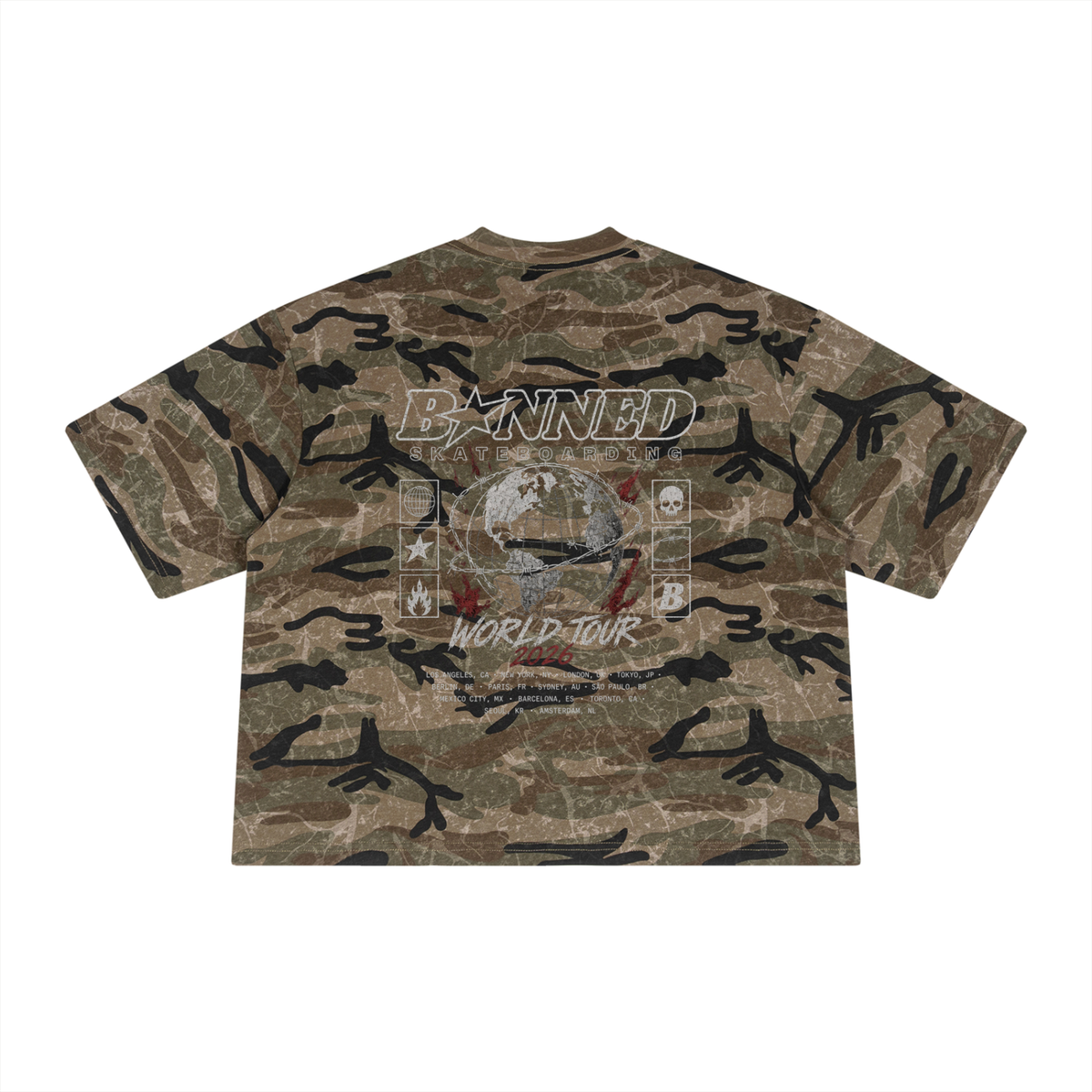 BXNNED CAMO TEE