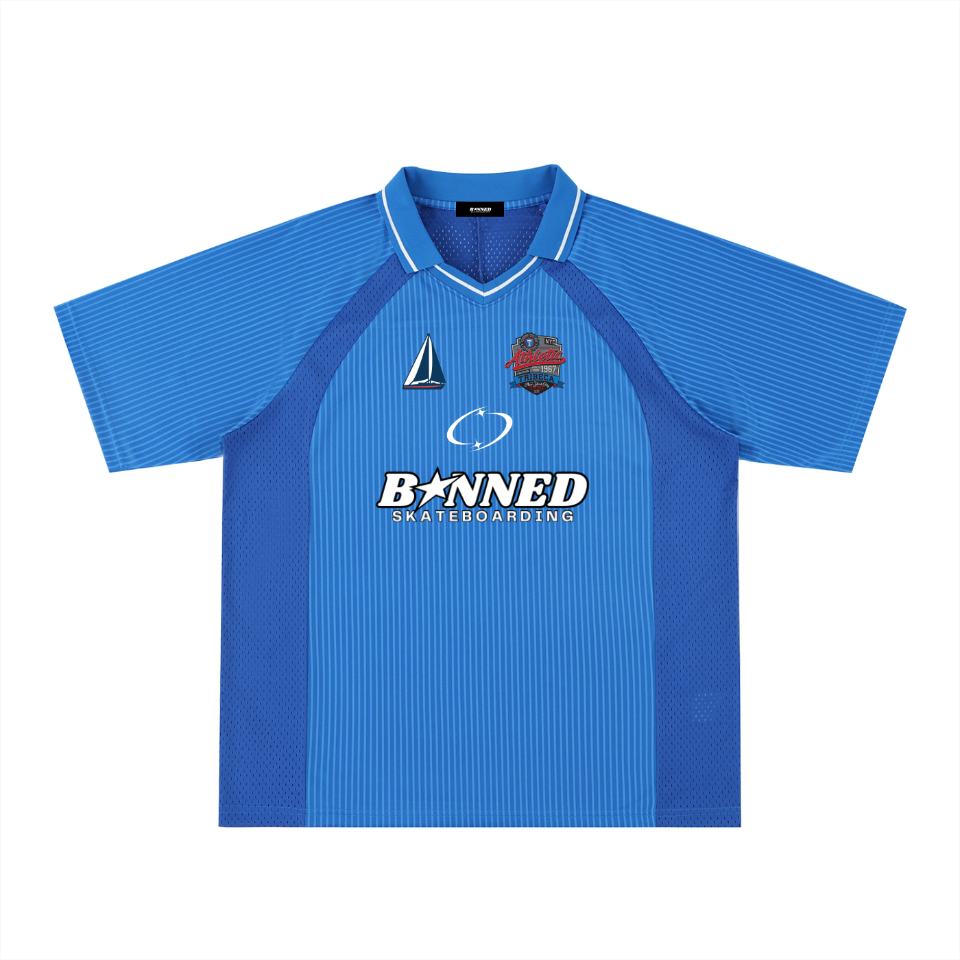 BXNNED FROM SOCCER JERSEY
