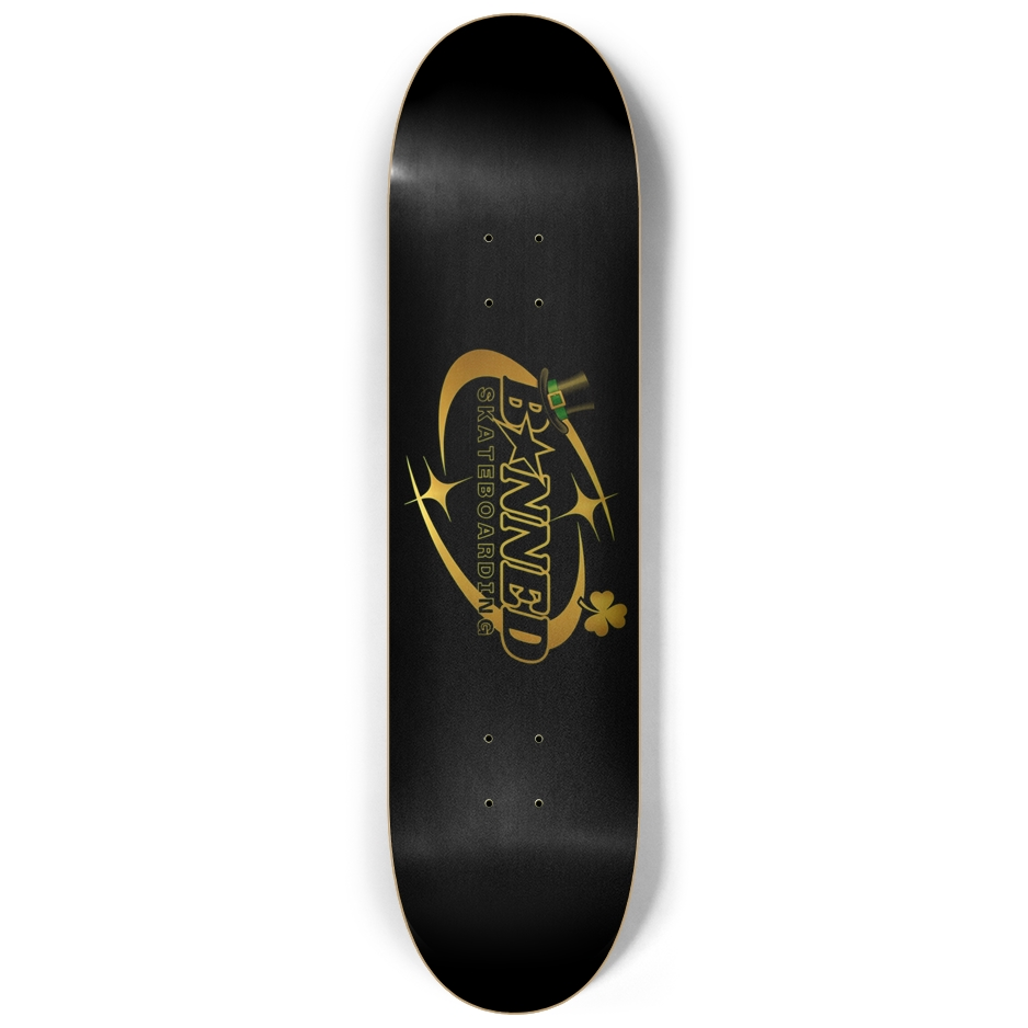 BXNNED LUCKY CHARM DECK BLACK 8.25